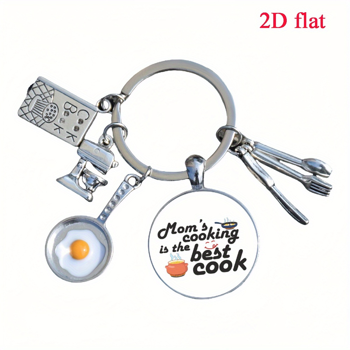 TEMU 1pc ' Cooking Is The Best' Time Gem Keychain, A Keychain, Keychain Pendant, A Perfect Gift For Mom On Festivals