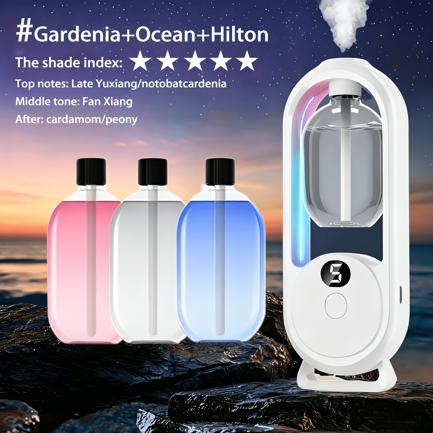 TEMU Automatic Fragrance Diffuser, Refillable Essential Oil Diffuser, Hotel For Sprayer, Large-capacity Humidifier, Nano Fragrance Deodorizer -