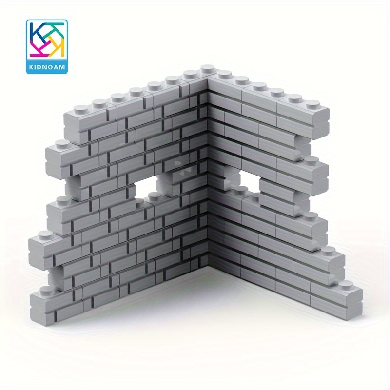 KIDNOAM Mixed ABS Building Blocks 1x2 Studless Interlocking Bricks Bulk Set