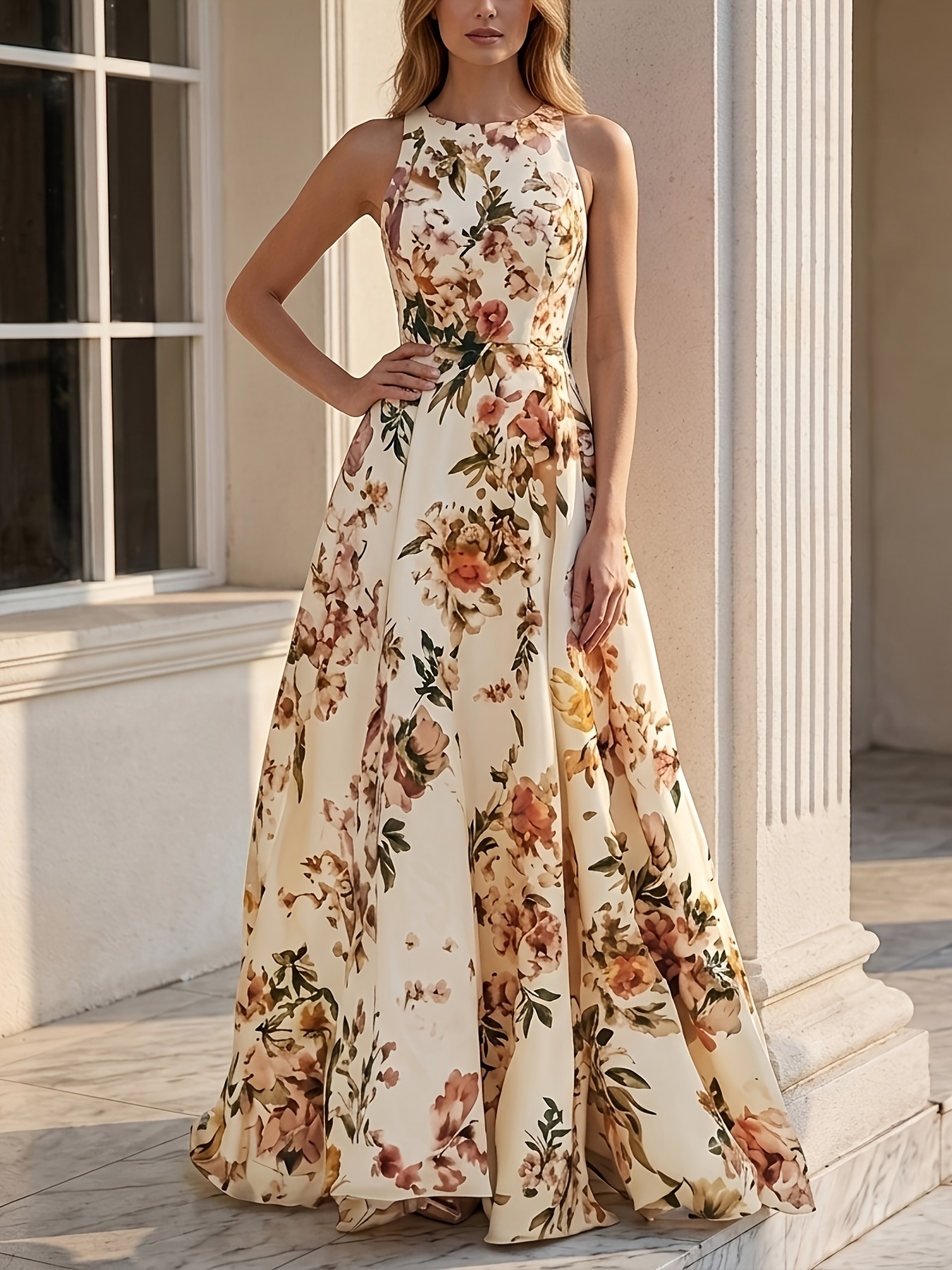 silk dress mini GINIA~ Fiora short halter spring_2022_mailer_II Size:US 4-4.5 / EU 35 Bust 85 cm Nafori Navy A Line/Princesses