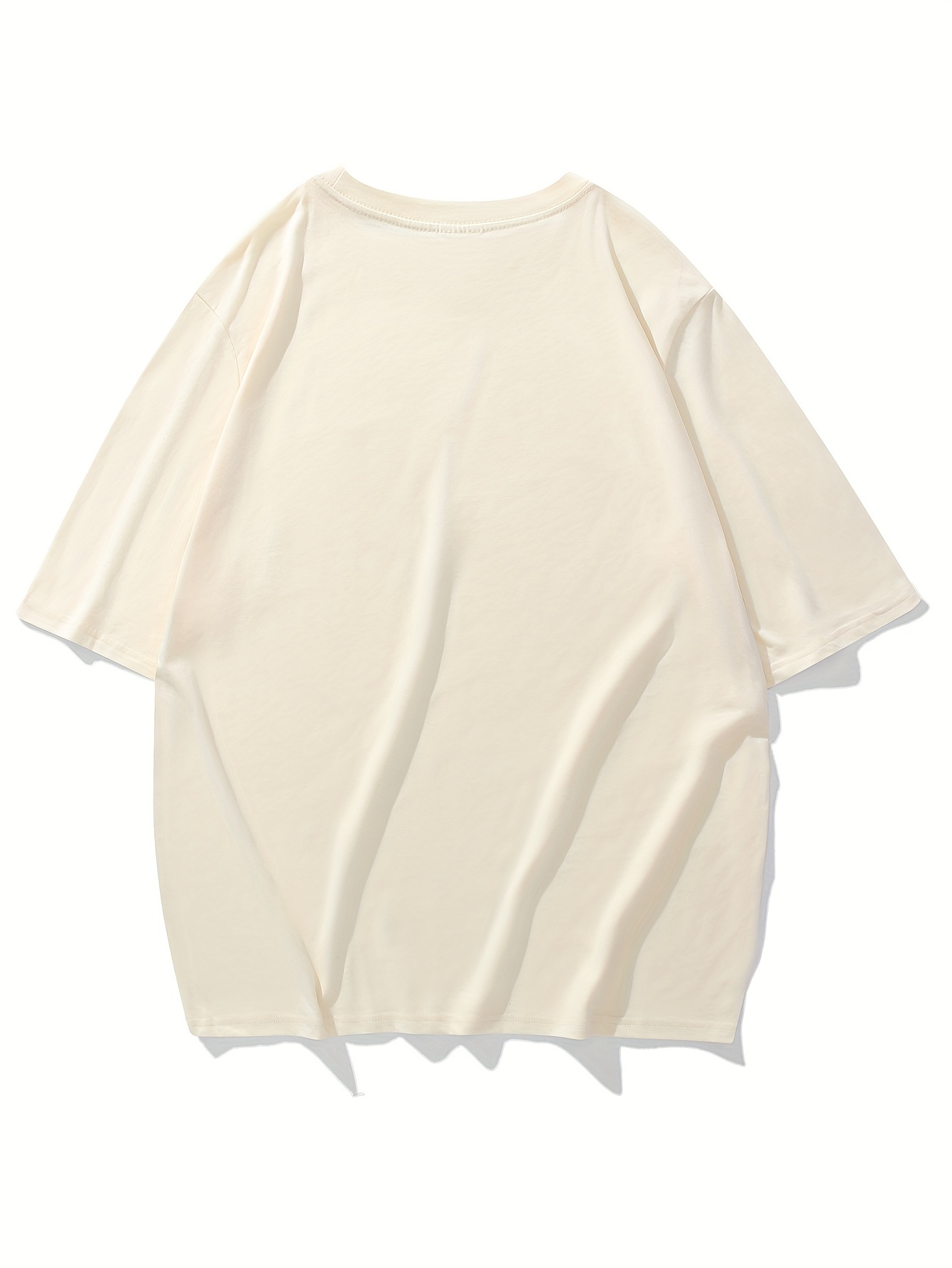 T-shirt homme été en coton coupe ample confortable décontracté_voghion.com