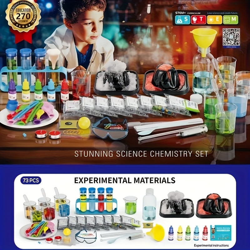 TEMU 270 Lab Experiments Science Kits For Kids - Projects Educational For Kids 6 7 8 12 Years Old, Christmas Birthday Gifts For Boys And Girls,