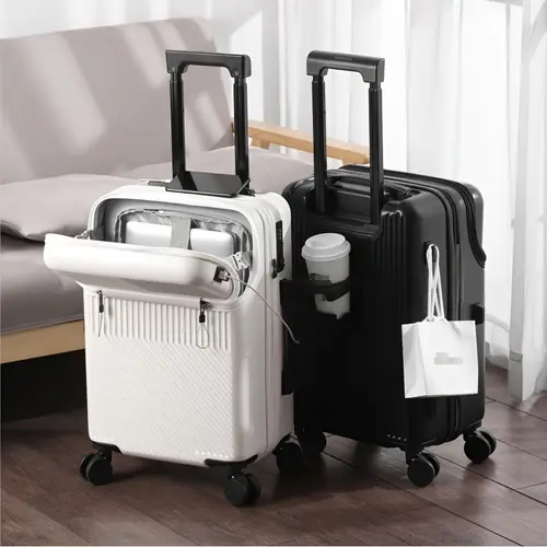 1 8 55 88 60 96 66 04 cm suitcase travel functional boarding case luggage with password lock unisex bag for daily use