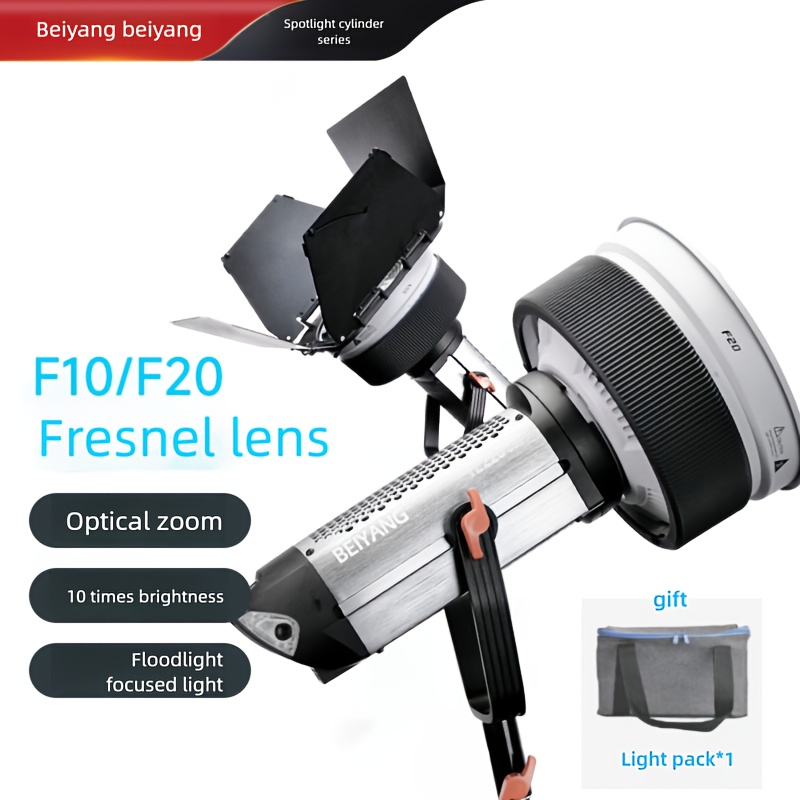 עדשת ריכוז פרנל f20/f10 - מצביע אור זום בעמודה של 4 דף לצילום, יעילות אופטיקלית, אביזרי צילום יצירתיים, שליטה מהירה באור, התקנה ללא סוללה, תצוגת תאור מבוקרת, ציוד צילום מקצועי, אפשרויות התקנה מגוונות פרטים 0
