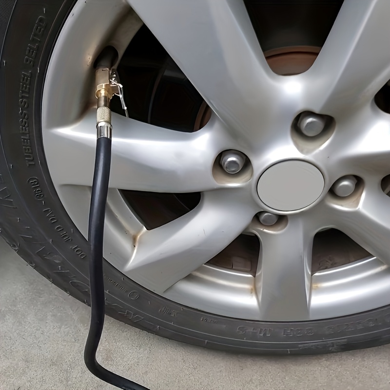 a set of 3pcs sturdy air pump clamps   designed for 6mm tire inflation   connectors   with lever mechanism suitable for cars trucks suvs and motorcycles   a must for vehicle maintenance