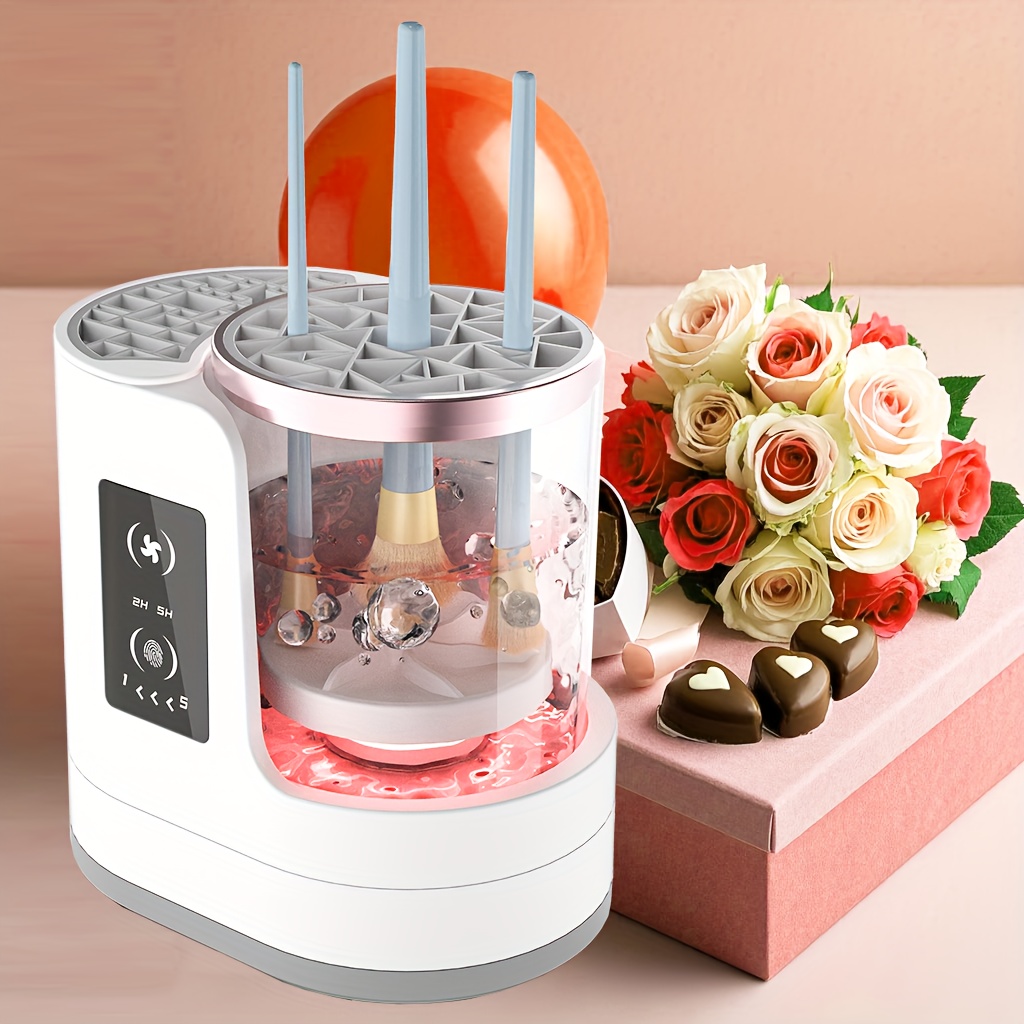 TEMU Designed For Cleaning Makeup Brushes, Beauty Blenders, And Makeup S. Automatic Deep Cleaning For Hardto- Tools And Beauty Styling Products. valentine's Day Gift For Women And Girls Who . 17594139839626
