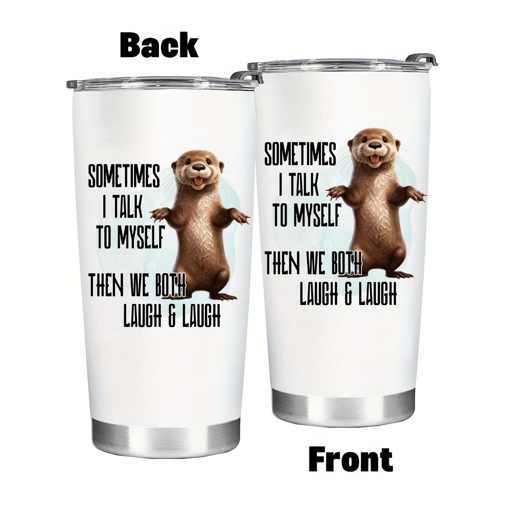 

20oz Hilarious 'sometimes I Talk To Myself' Coffee Tumbler - Perfect Gift For Friends, Besties & Colleagues - Stainless Steel, Reusable, Hand Wash Only