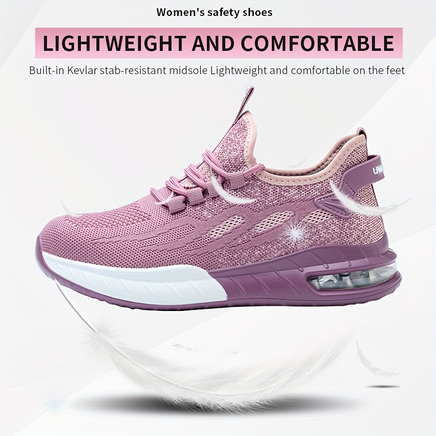 women cushion work shoes comfy breathable shock Temu