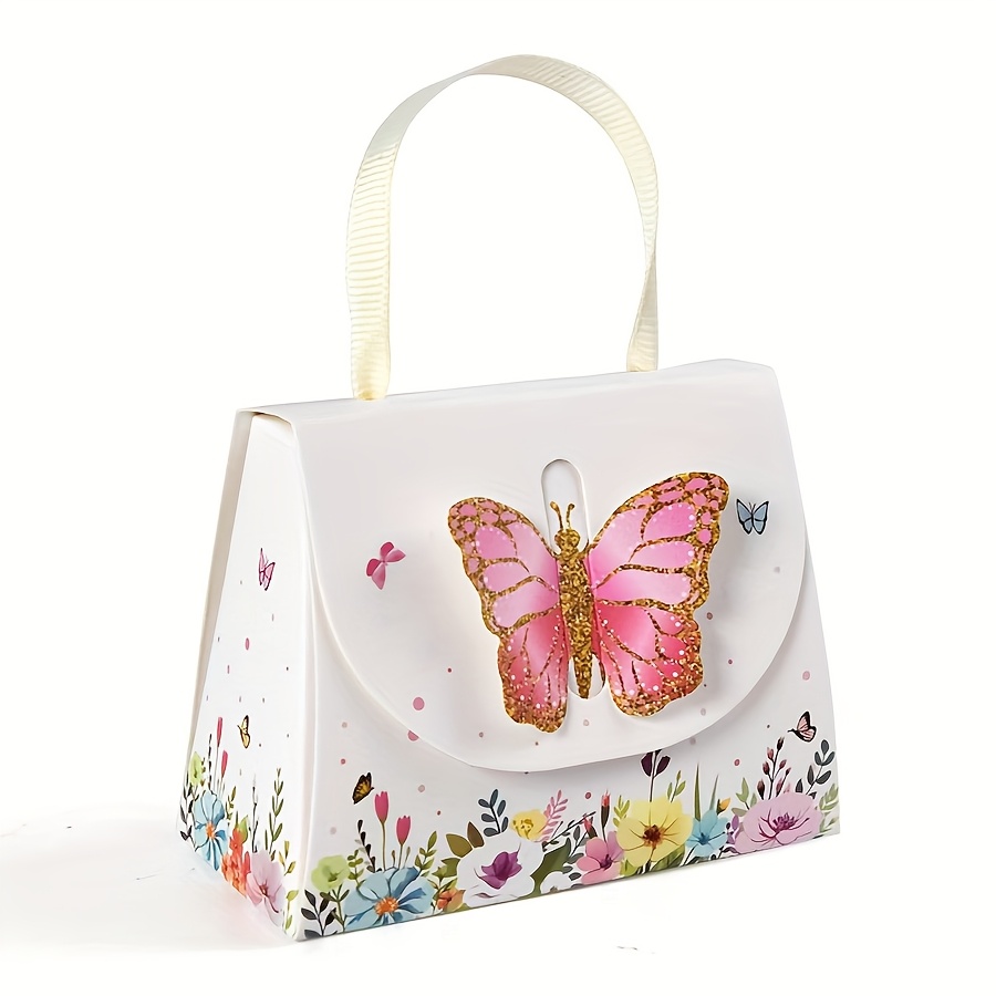 E-shop 10er-Set Geburtstag/Hochzeit/Party kleine Geschenkverpackungsbox, Mini Retro Tragetasche für Halloween/Weihnachten/Thanksgiving/Muttertag –