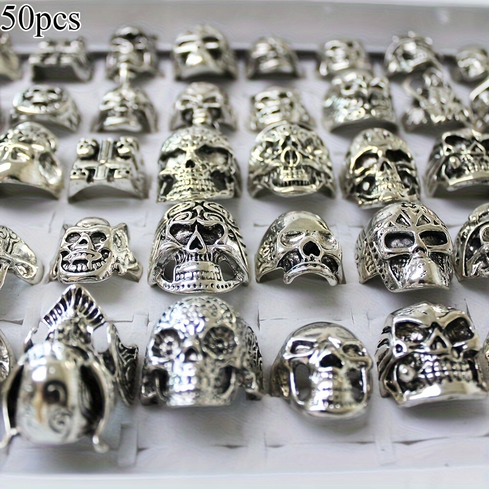 SS Totenkopf doodskop ring - replica - size 8, 9 of 10 | Ringen