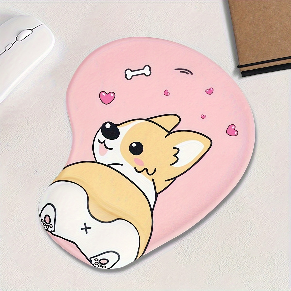

Cute Corgi Mouse Pad, Soft And Breathable, Non-slip Office Desktop Mouse Pad, Silicone Wrist Rest, Comfortable Cushion, Thickened Computer Mouse Wrist Rest Pad