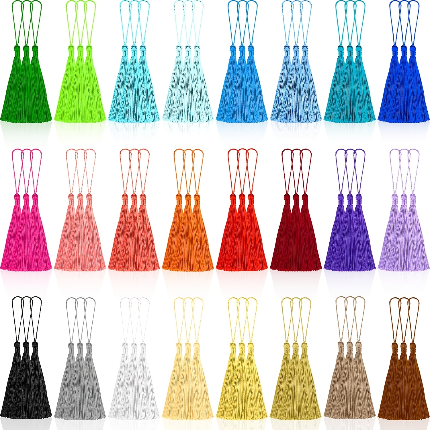 71pcs handmade mini tassels suitable for wedding decorations traditional fringe pendants with fringe trim hanging decor for garland wreath curtain tassels small decorative pendants for parties craft