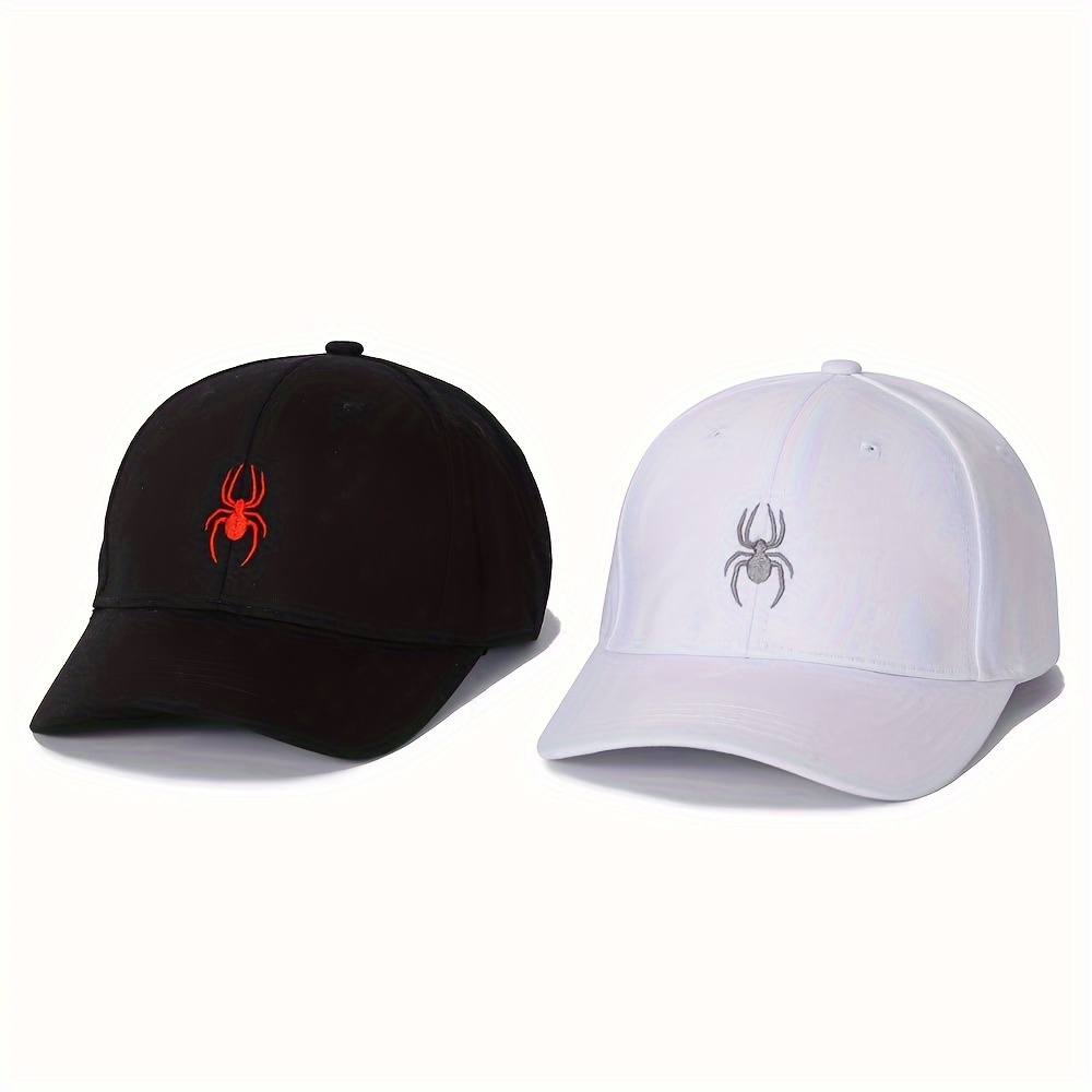 

Summer Style Adjustable Baseball Cap With Spider Design - Men's Fashion Accessory - Lightweight And Breathable - Suitable For Golf And Casual Wear