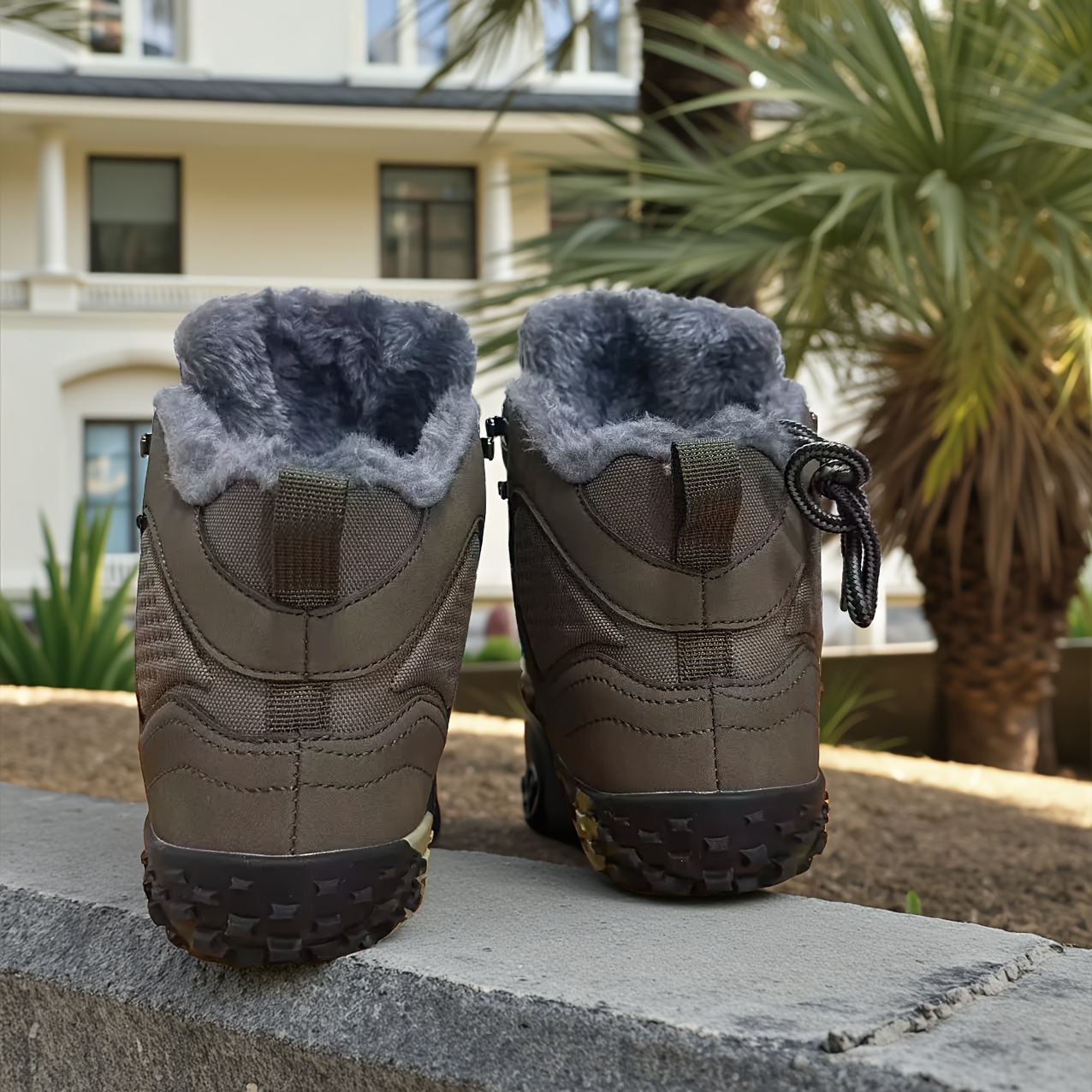 High-Top Wide Fit Snow Boots with Thickened Lining for Winter