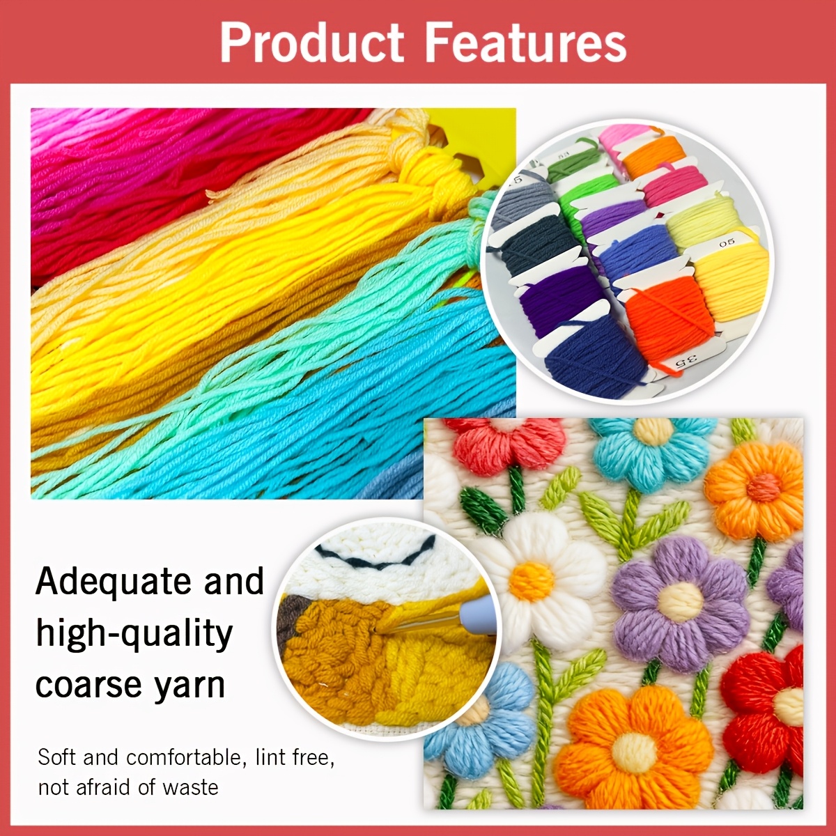 Complete DIY Punching Needle Embroidery Kit