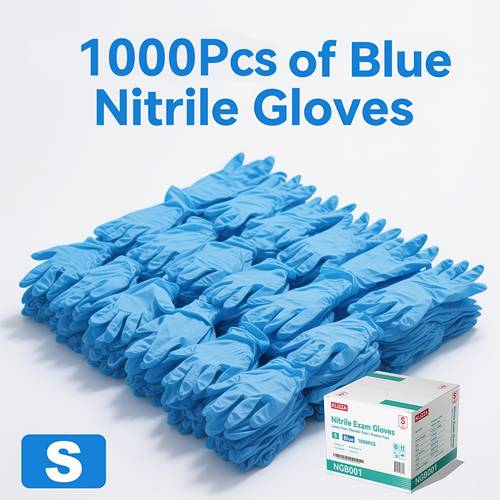 blue nitrile disposable gloves suitable for people who protection 200 600 800 1000pcs powder free free puncture chemical resistant exam gloves for and nursing use