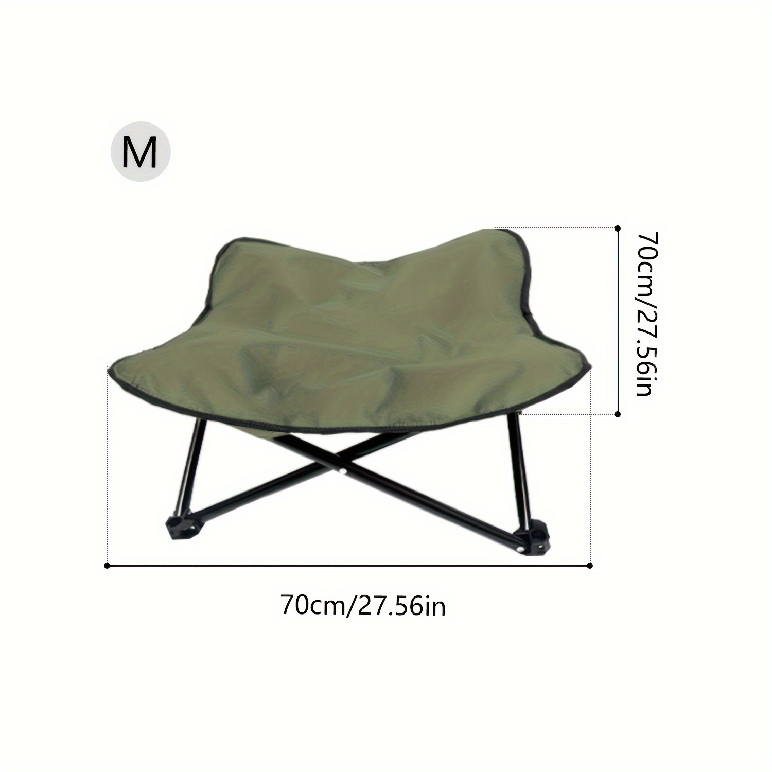 1pc elevated foldable pet bed for   cat sizes durable 600d oxford fabric anti scratch moisture proof x stability   portable breathable design ideal for small to large breeds portable pet bed stability enhancing design moistureproof bed Product details 7