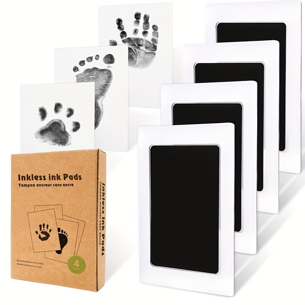 1pc And 4pcs Print Commemorative Dog Paw Print Pad Set Hand And Non-washable Printing - Suitable For Dogs, Cats And Humans, Durable Ink Pad