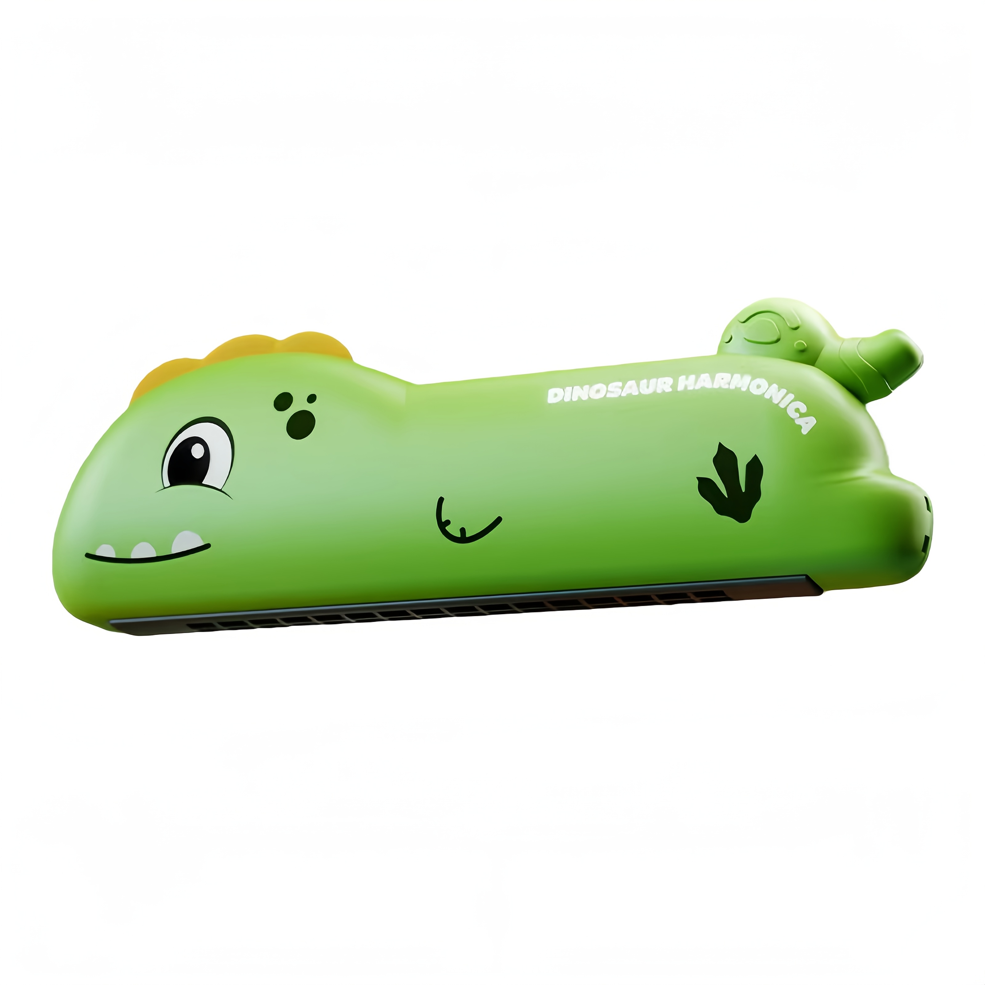 Image of 1pc Fei Kids Cartoon Harmonica 16 Holes C Key Double Row Beginner Mouth Organ, Cute Dinosaur Bear Capybara Design 2-in-1 Wind Instrument With Whistle Function, Musical Toy Gift For Boys Girls