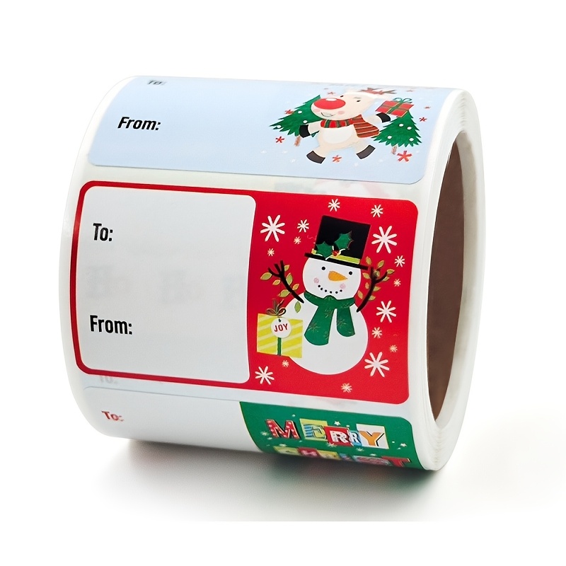 TEMU 250pcs/roll Christmas Roll Gift Stickers