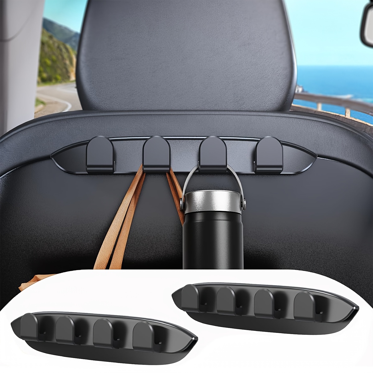 E-shop Passend für 2 Stk. Autositz-Haken für Tesla für Model 3 Zubehör 2025 2024 2023 2022 2021, Handtaschen-Aufhänger fürs Auto, Sitzrücken-Organizer
