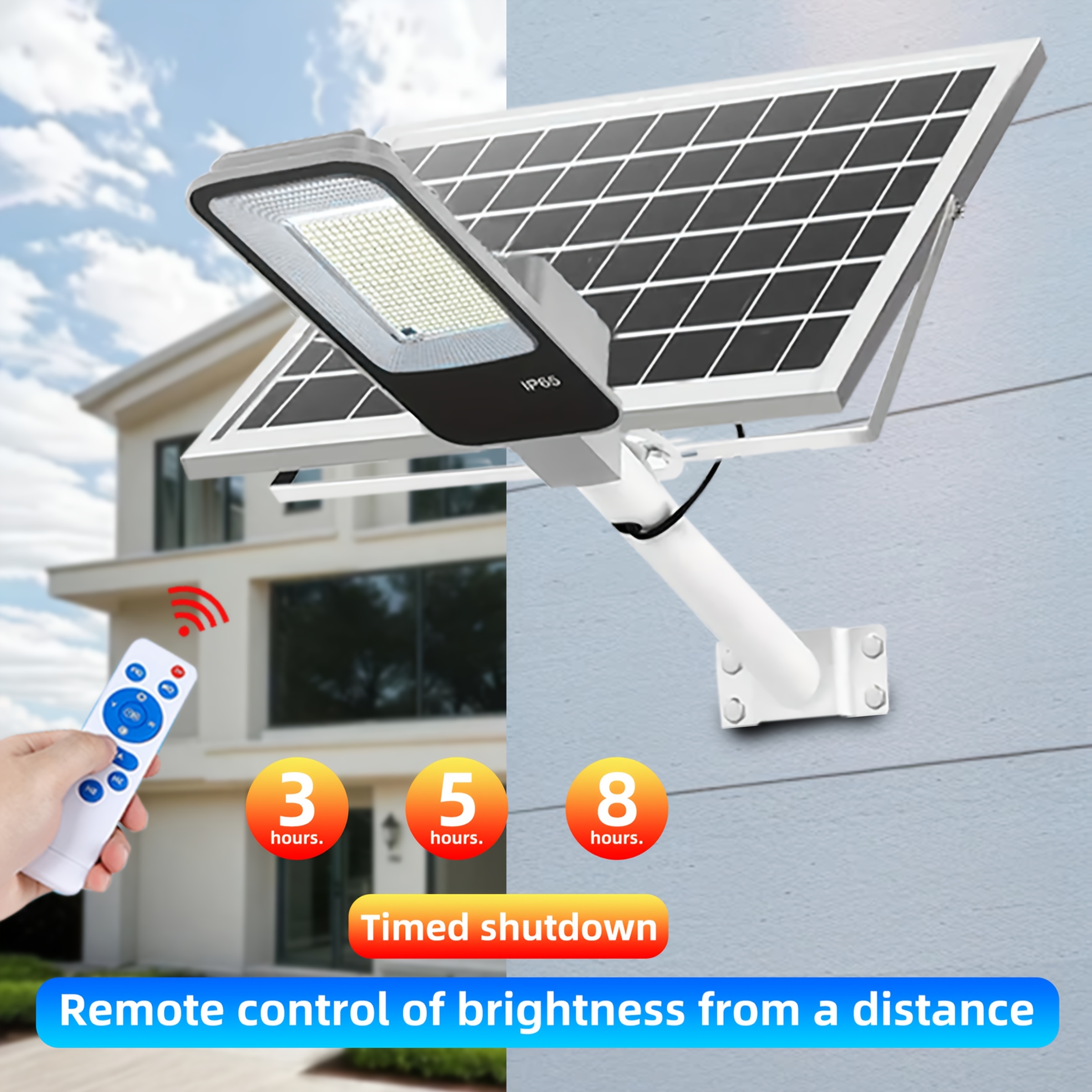 Lampadaire Solaire de Jardin 6000mAh
