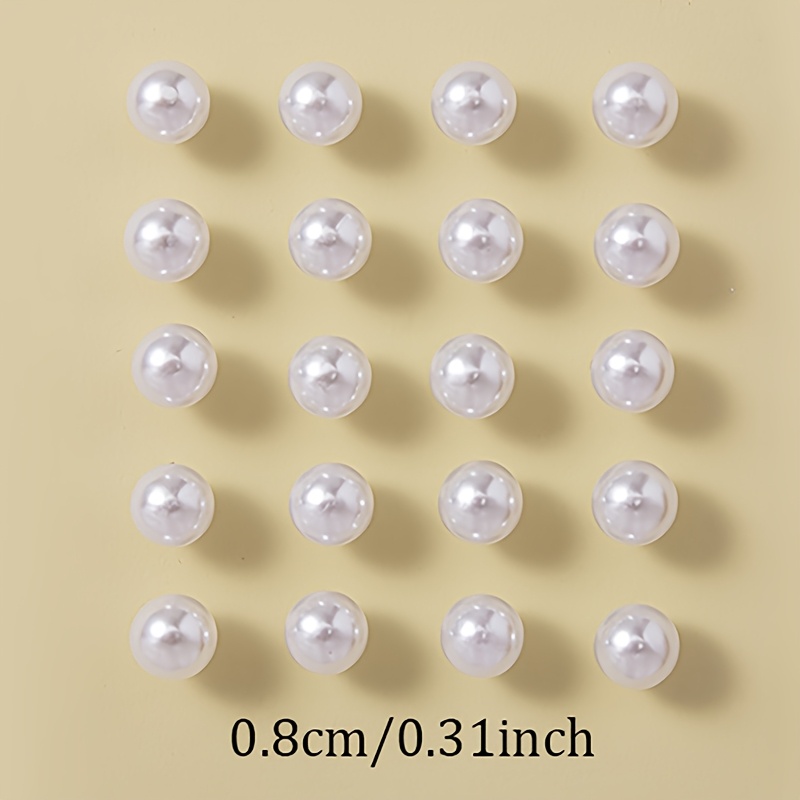 Image of 10 Pairs Cute Round Ear Studs Different Sizes Earrings Vacation Holiday Gift Women's Beach Party Casual Daily Wear Studs Elegant Small Jewelry