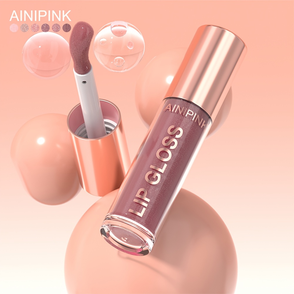 1pc pearlescent lip gloss waterproof sweatproof nontransferring pearlescent   large brush head smooth   application       unique mint ingredients stickiness Product details 5