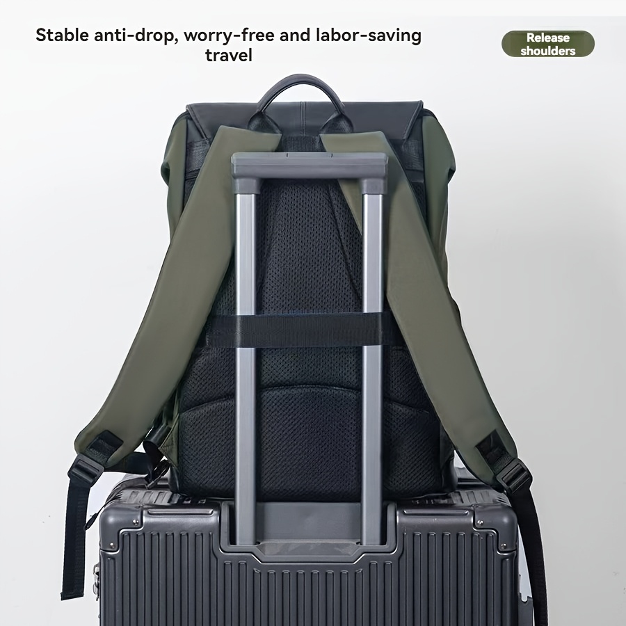 Stylish Casual Backpack for High School Students, Flip-Top Design