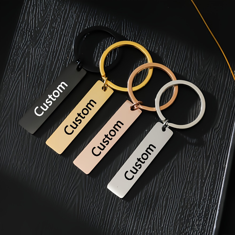 Personalised Key Tags Identification Labels, Wooden Engraved Keyrings, Lost  Keys, Key Label Keyring 