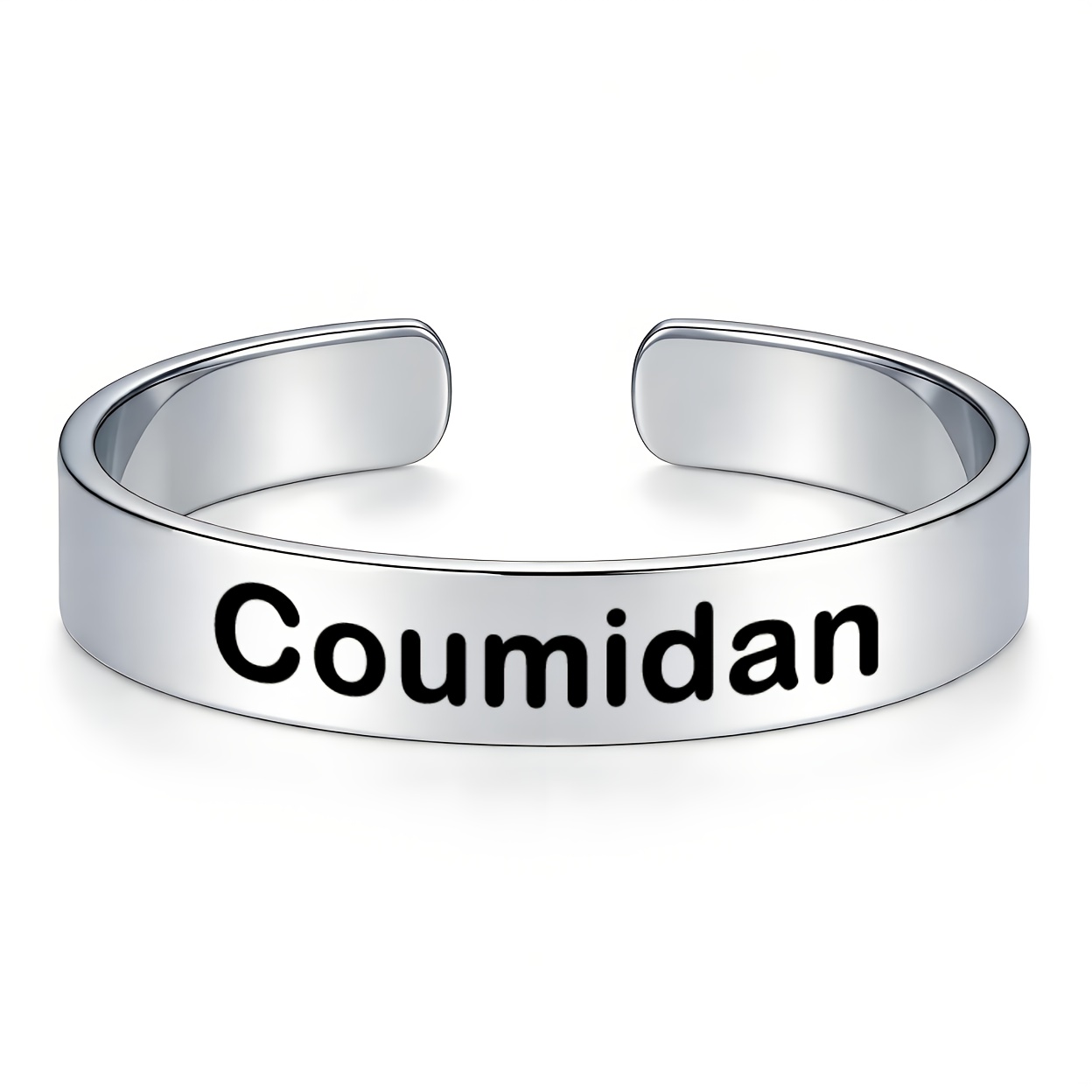 Durable 304 Stainless Steel Open Bangle, Unisex Minimalist Gift