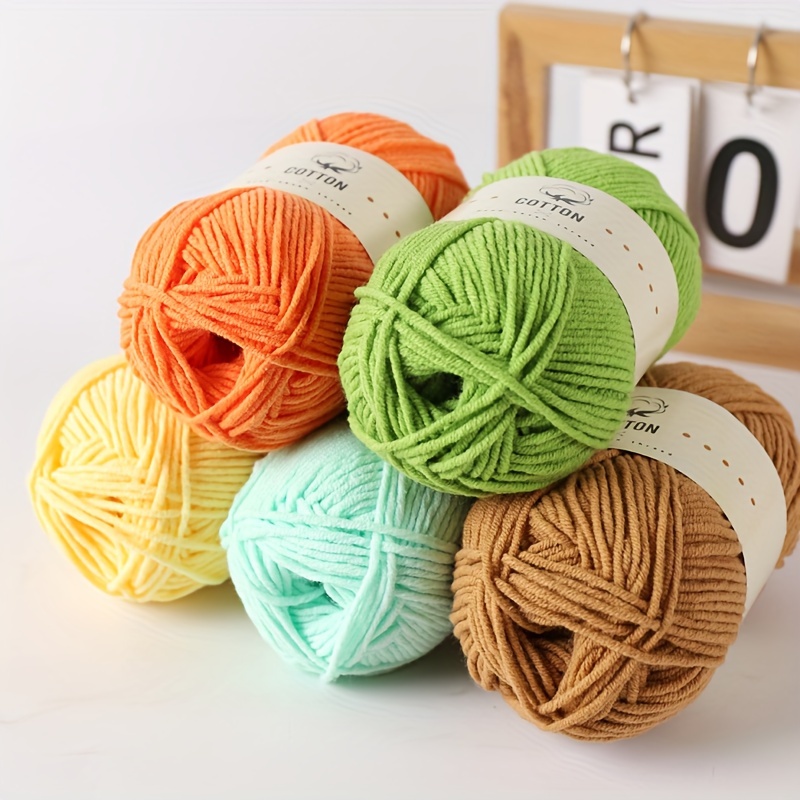 

Soft & Comfortable 60% Cotton 40% Acrylic Yarn, 50g - Perfect For Diy Crocheting & Knitting Scarves, Hats, Shawls, Sweaters | Variety Of Colors