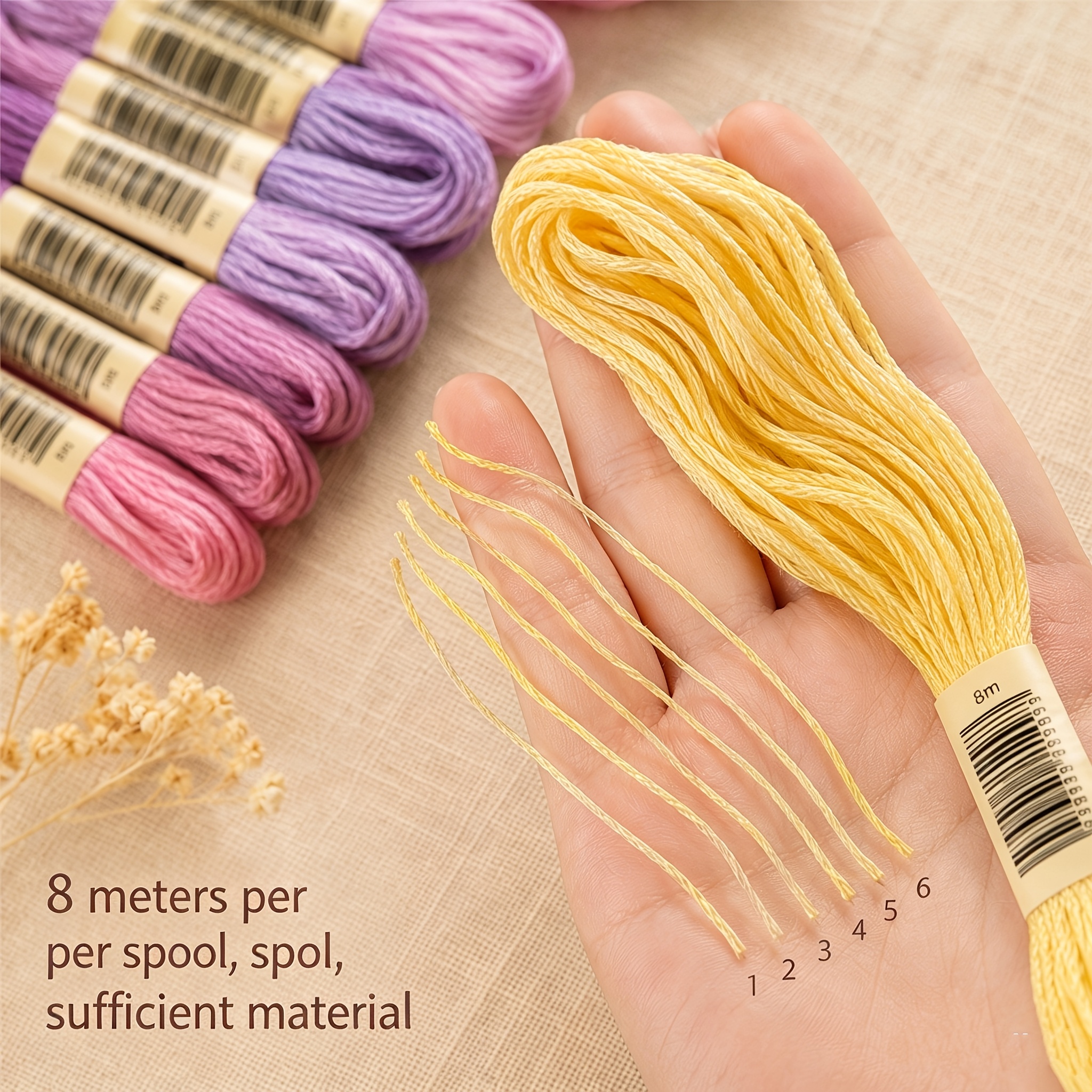 447 Colors Cross Stitch Thread Set for Hand Knitting