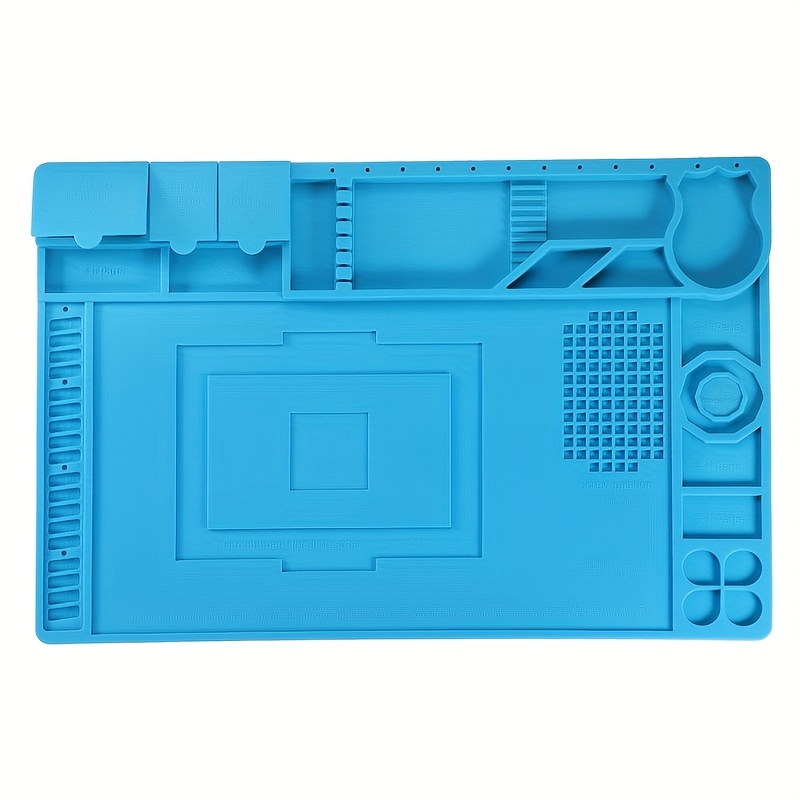 TEMU 300mm X 200mm Or 450mm X 300mm (large, Thickened, High-quality Electronic Repair Mat, Insulating Heat-resistant Soldering , Large Workbench