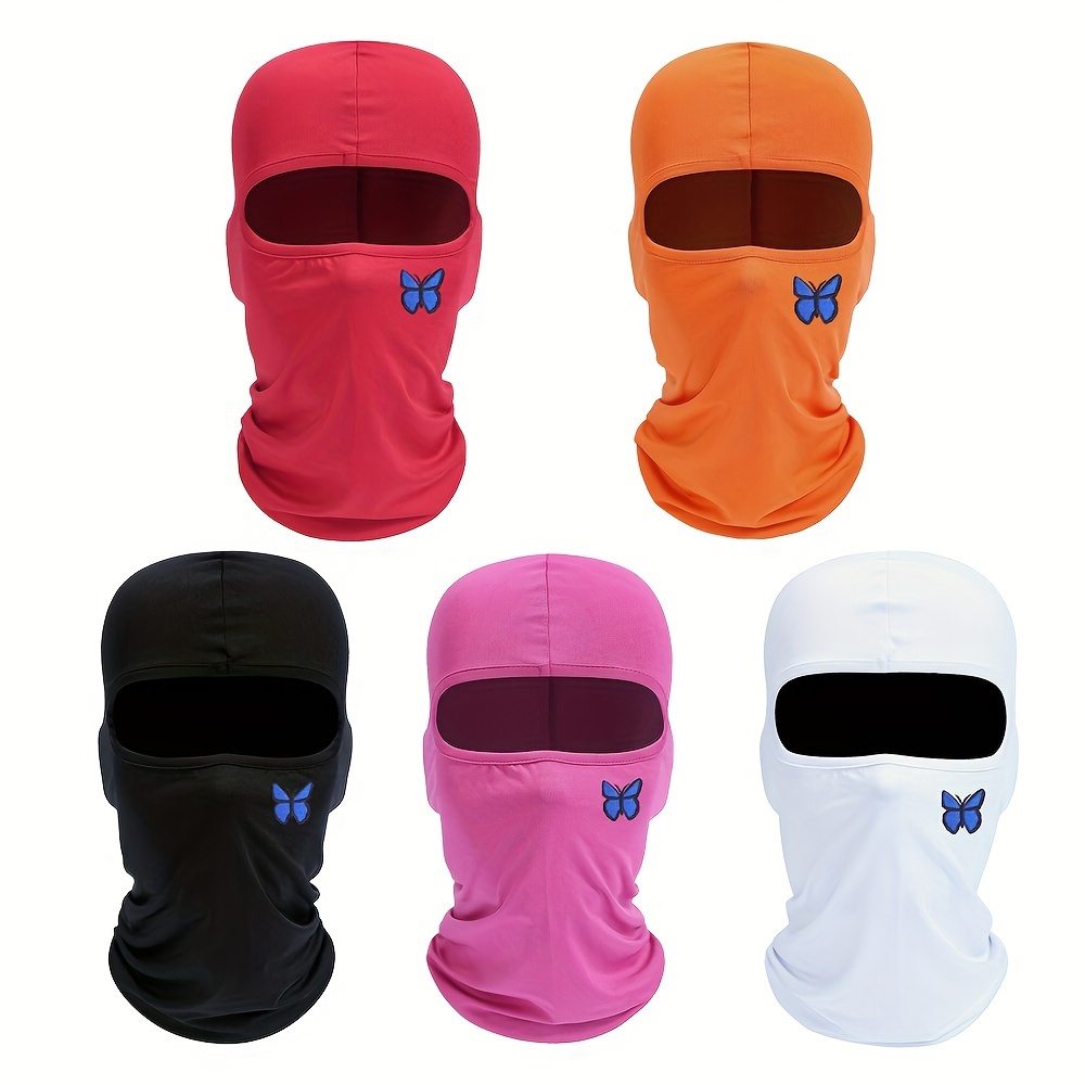 

5pcs Summer Cycling Balaclava, Uv Dustproof , -dry