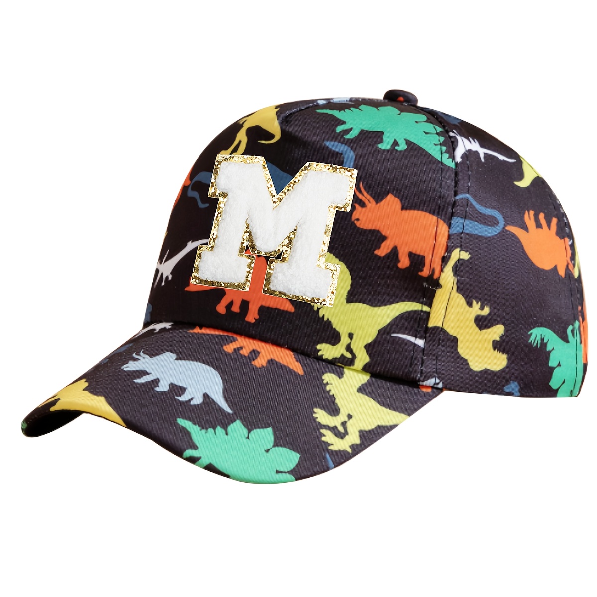 1 ' Letter Dinosaur Baseball Cap, Personality Cartoon Hat, Suitable For Outdoor Wearing Sun Hat, Suitable For Boys And Girls , Suitable For New Year, Birthday Gifts.