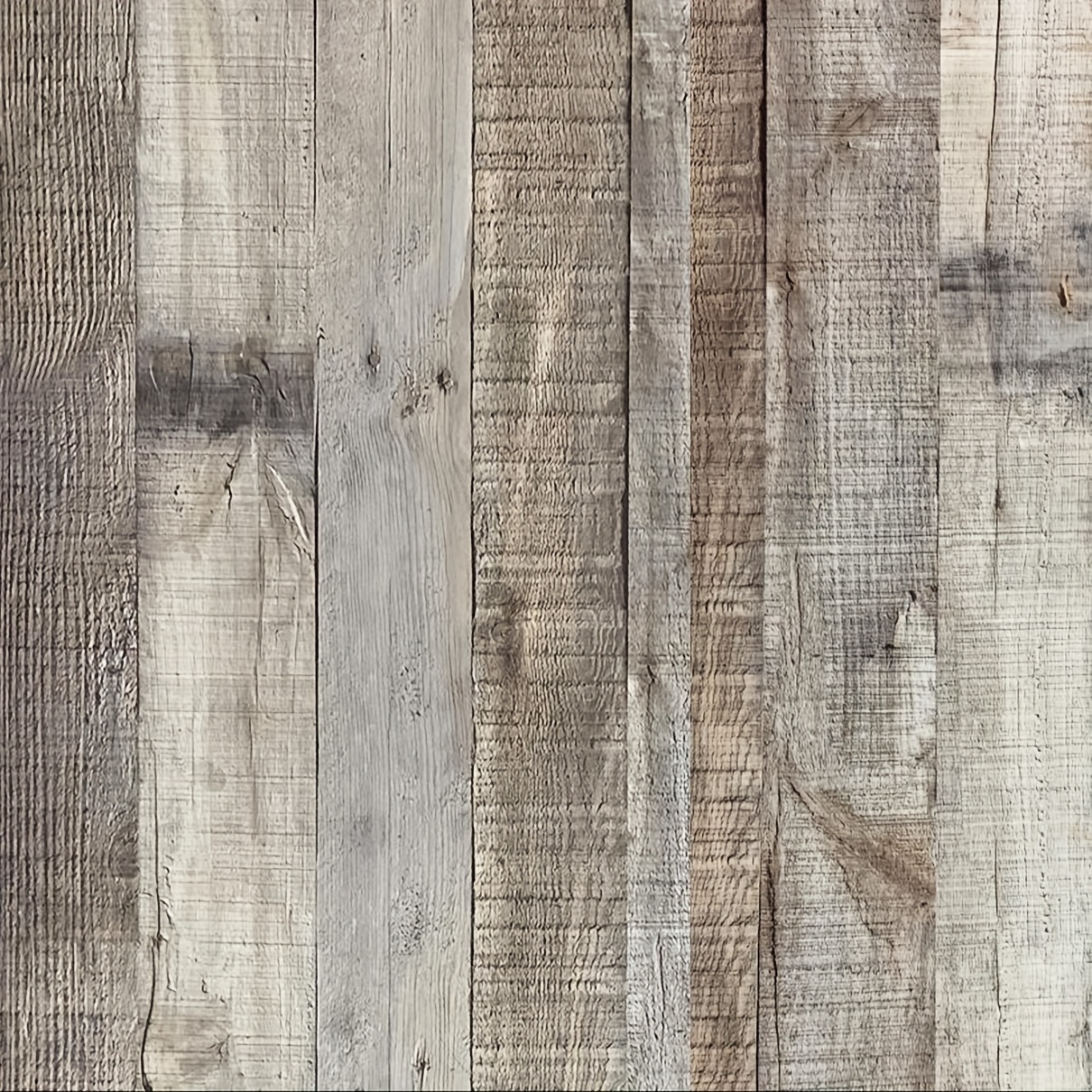 TEMU 3d Retro Wood Grain Pvc Wallpapers
