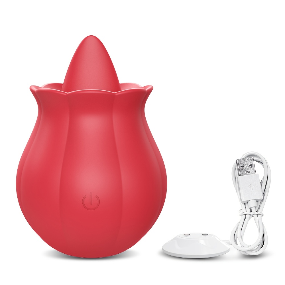 vibromasseur rose vibromasseur raliste langue 10 - Temu
