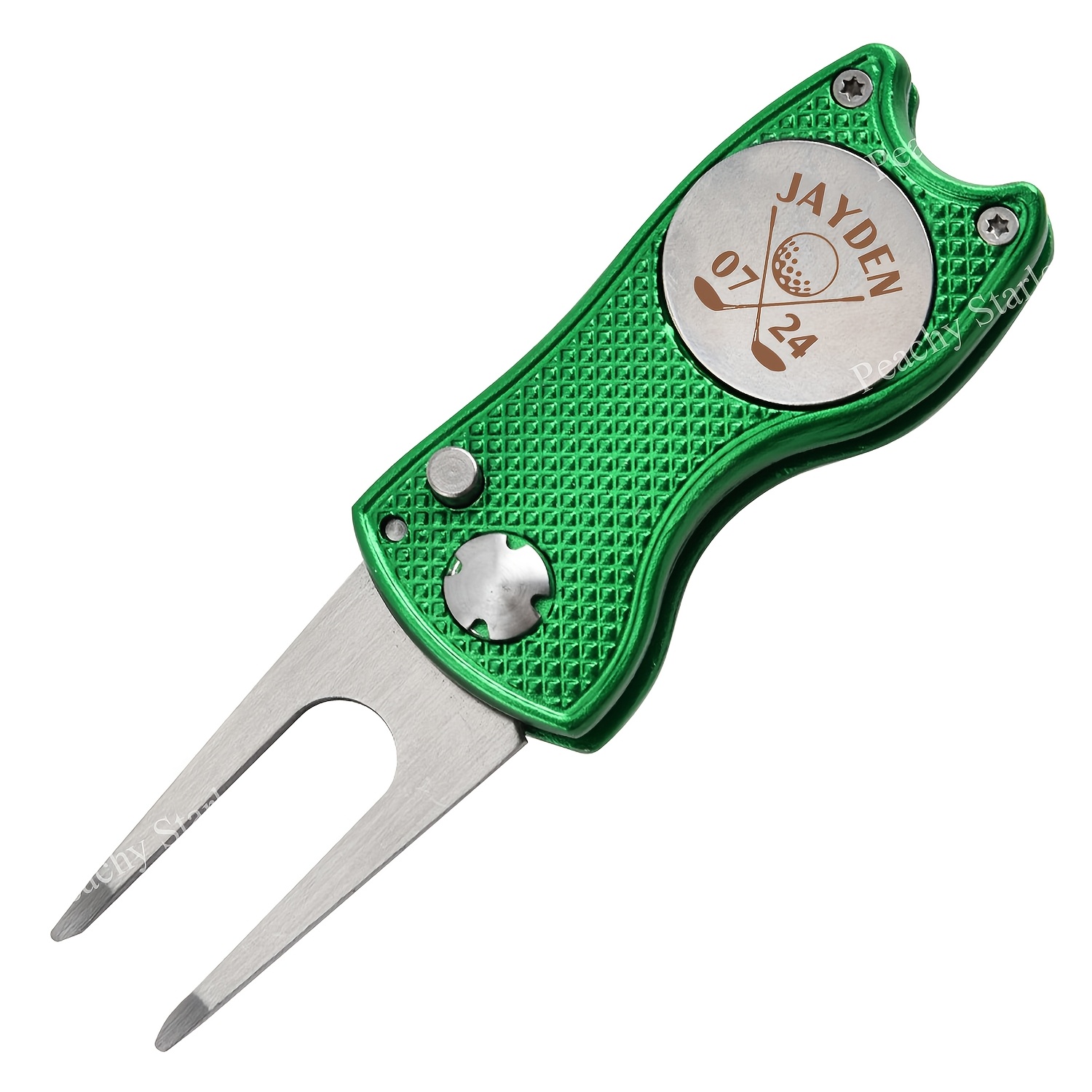 TEMU Personalized Name Golf Tool, Custom Retractable Tool, Groomsmen Golfer Gift For Men, Golf Accessories For Golfers, Golf Repair Tool Fathers Day,