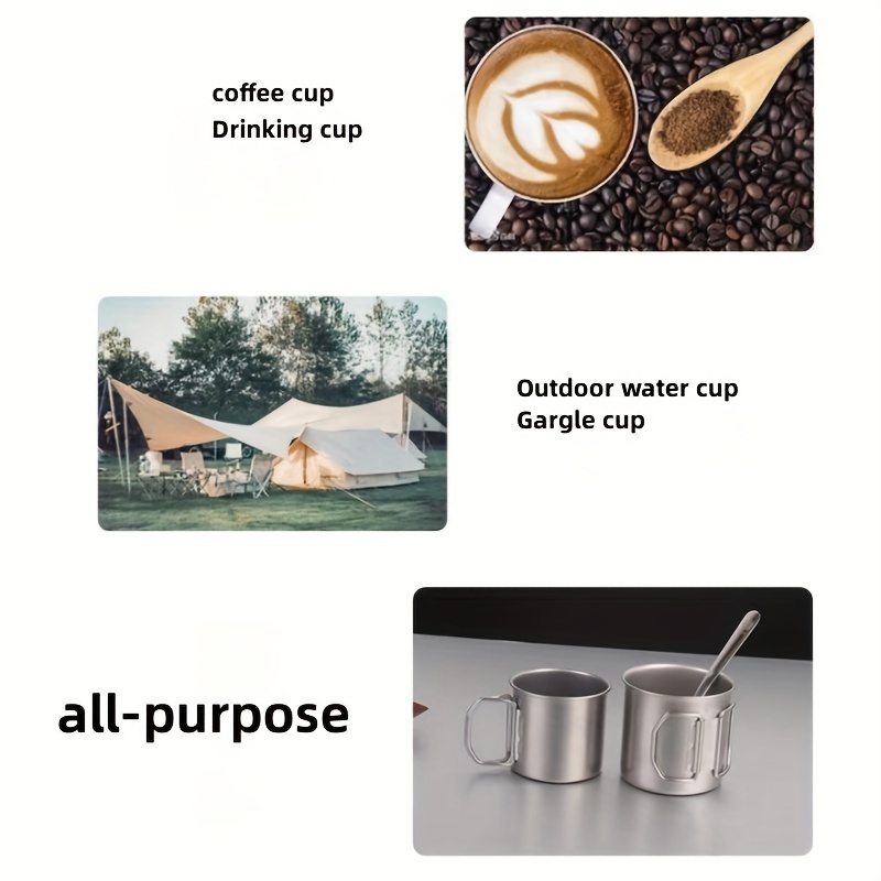 Stainless Steel Insulated Travel Mug 250ml/350ml/550ml - Foldable Outdoor Coffee & Tea Cup, Keeps Drinks Hot or Cold, Ideal for Camping and Picnics