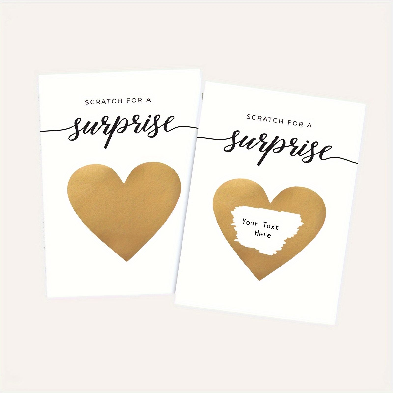 

10 Set Scratch-off Surprise Announcement Cards With Heart Stickers & Envelopes - Paper-based, Electricity-free Party Game Cards For Age 14+ - Reveal Special News For Birthdays, Engagements & More