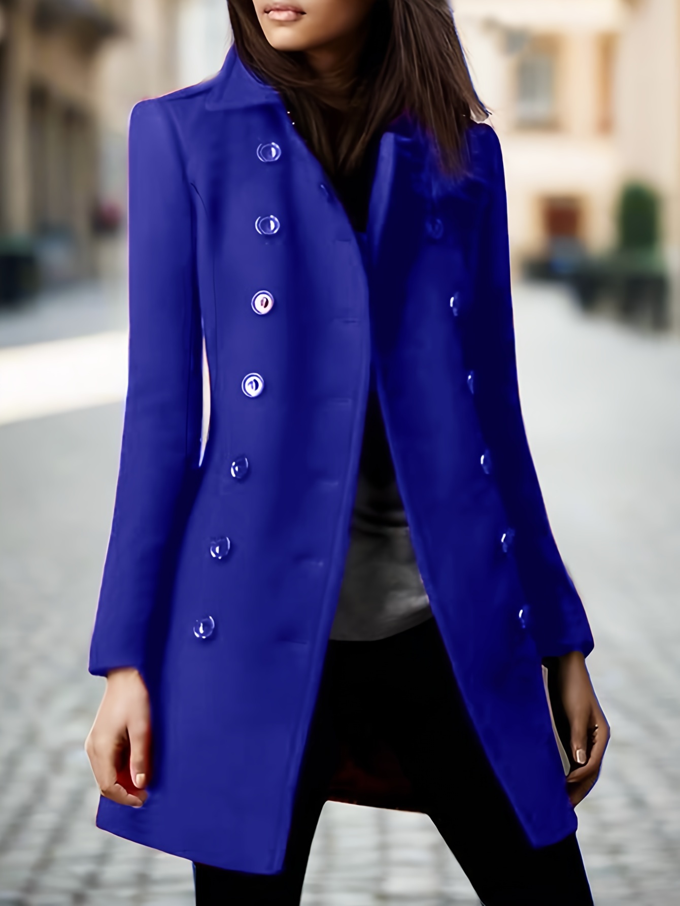 Orsay Mäntel Orsay Blauer Mantel Kurzmantel Steppmantel Royalblau