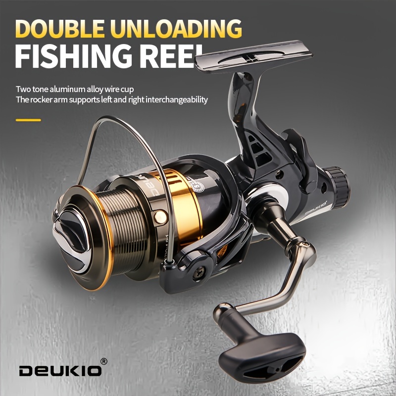 

Deukio Dual- 10kg Brake Fishing Reel, Full Cup, , Aluminum Alloy & Nylon Construction - Carp & Fishing