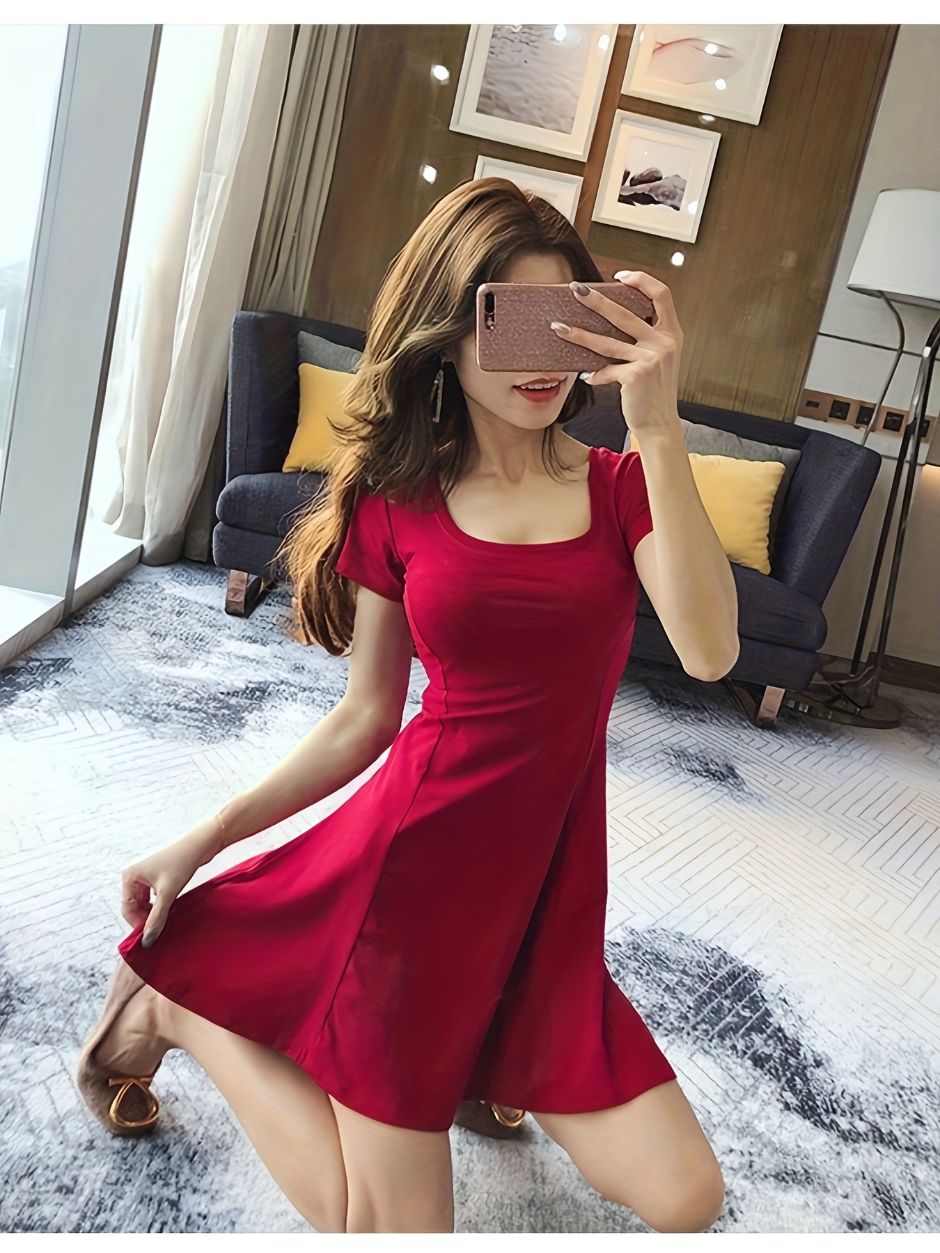 chinese dress ladies Women's White A Line Dress Short Sleeve Maxi