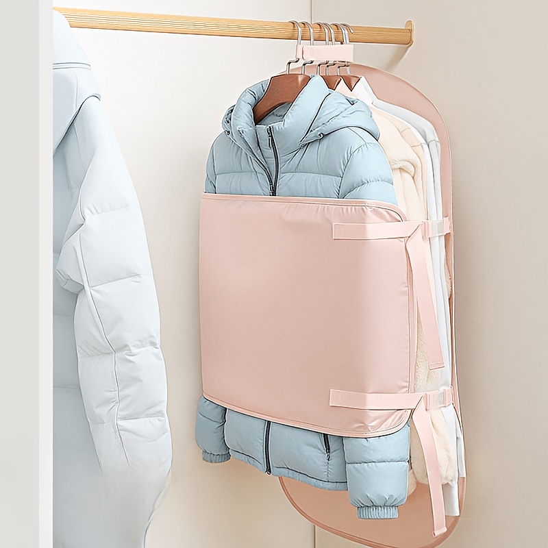 TEMU para Ropa, Cubierta de Compresión para Almacenamiento y Plegado , Parte Divisoria para Ropa, Armario para Colgar Ropa, Guarda Abrigos, Trajes y