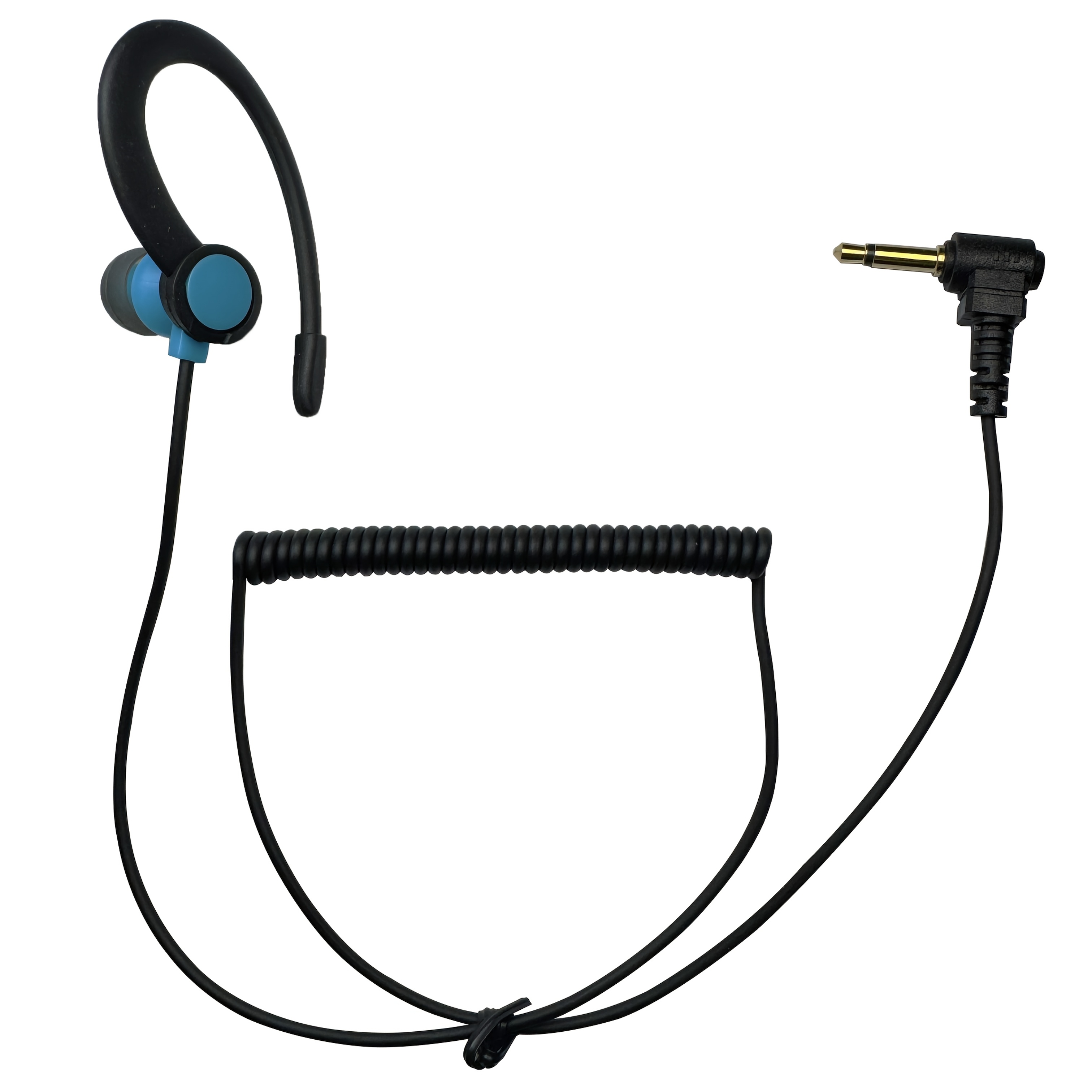 TEMU 1 pezzo, Auricolare da 3.5mm per Microfono Altoparlante di Motorola Kenwood Baofeng, Cuffia con Microfono da Spalla, Stile Sportivo con Gancio