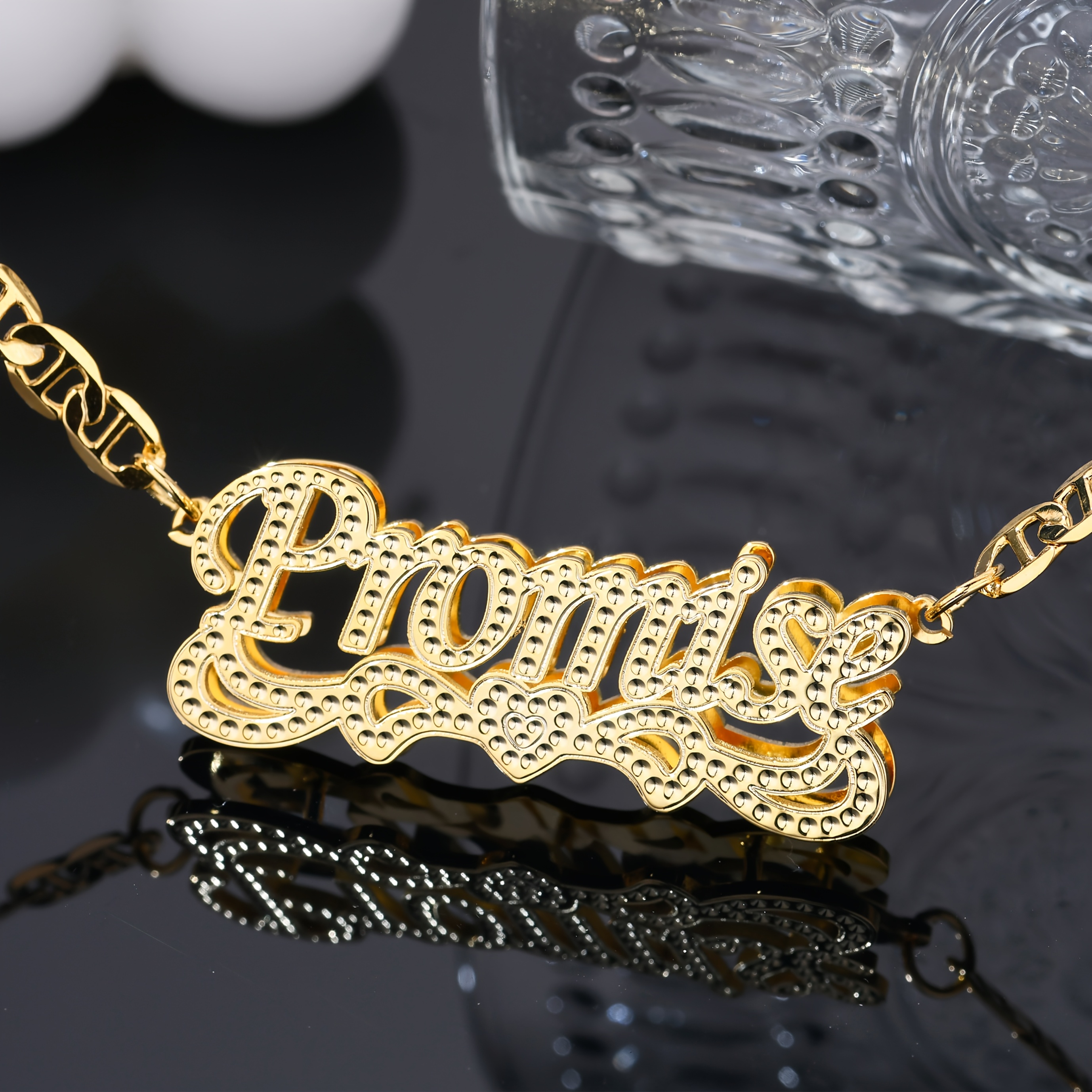 Personalized Women's High End Pendant with Name Engraving