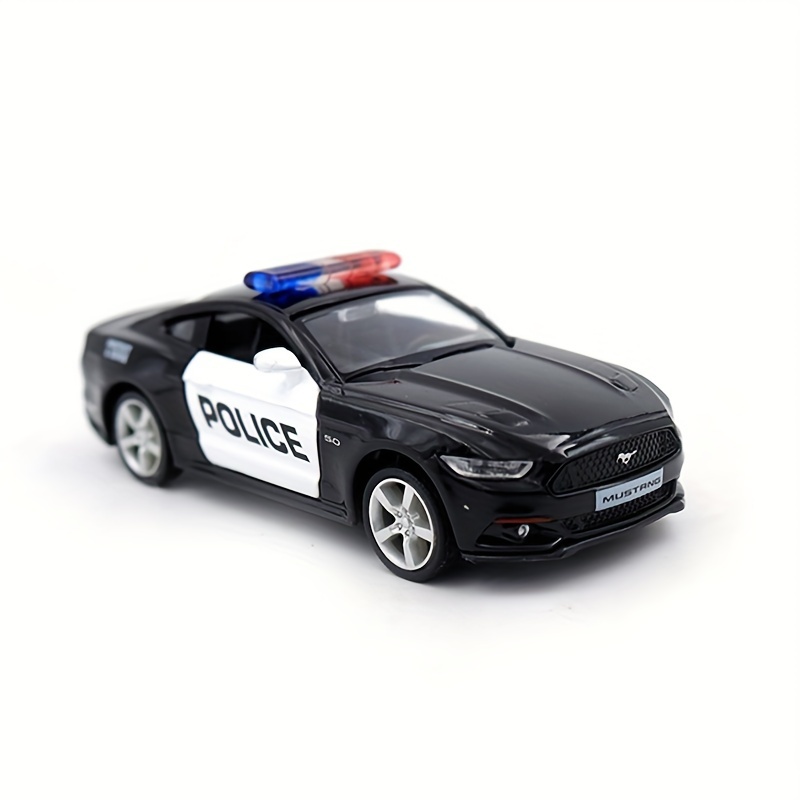 Simulation 1:36 Alloy Car Model Police Car Ford Car - Temu