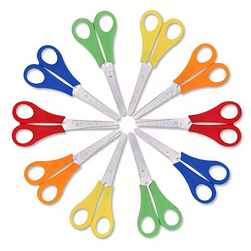 

10-pack Multi- Craft Scissors Set, Stainless Steel Office And School Scissors For Teachers And Students Age 14+, , Use