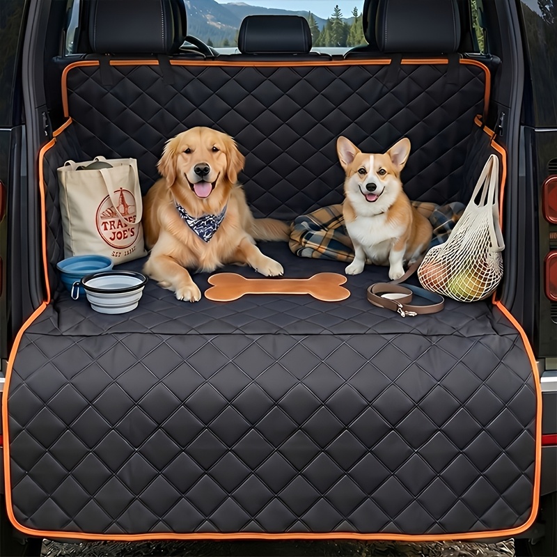 TEMU Random Car Trunk Pet Mat, Portable Car Storage Mat, Trunk Dog Mat. Equipped With Hook-and-loop Fasteners For Firm Fixation And Anti-slip